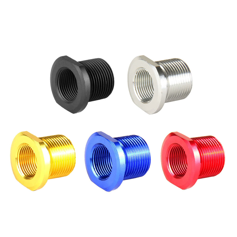 Aluminum Adapter Muzzle Thread Convert 1/2x28 TPI to 5/8x24 TPI w/ Washer